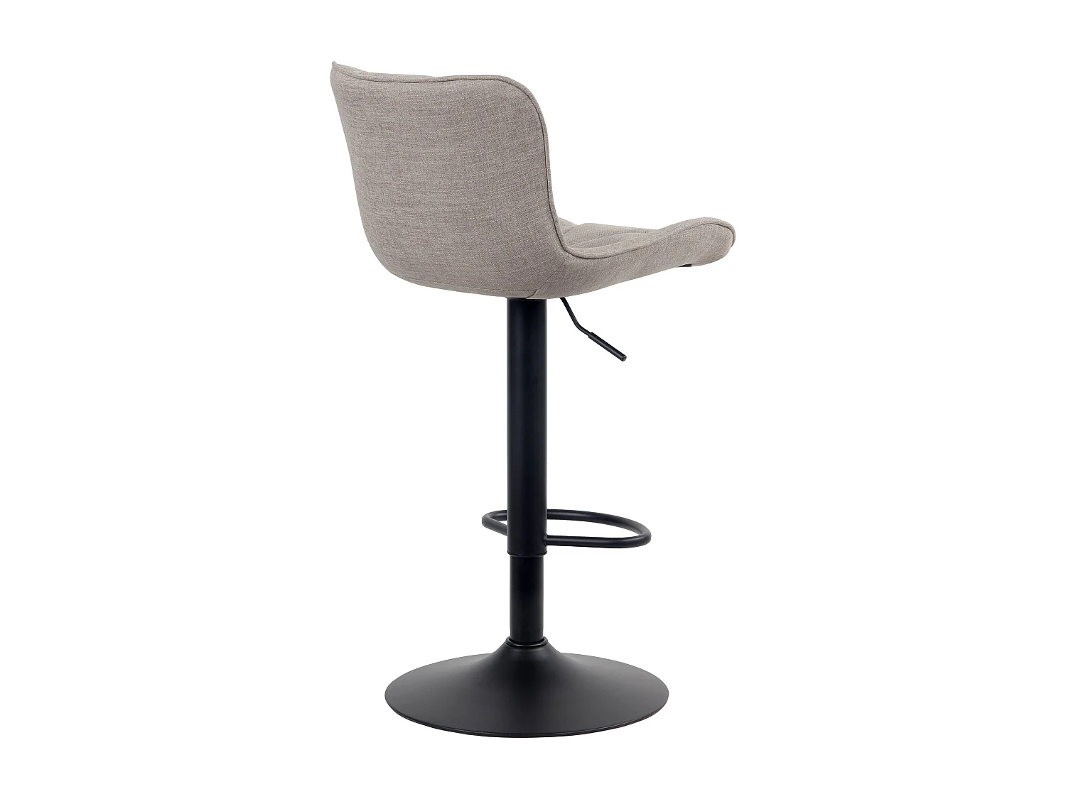 Lot de 2  Tabouret de bar - Tissu - Taupe - Linus