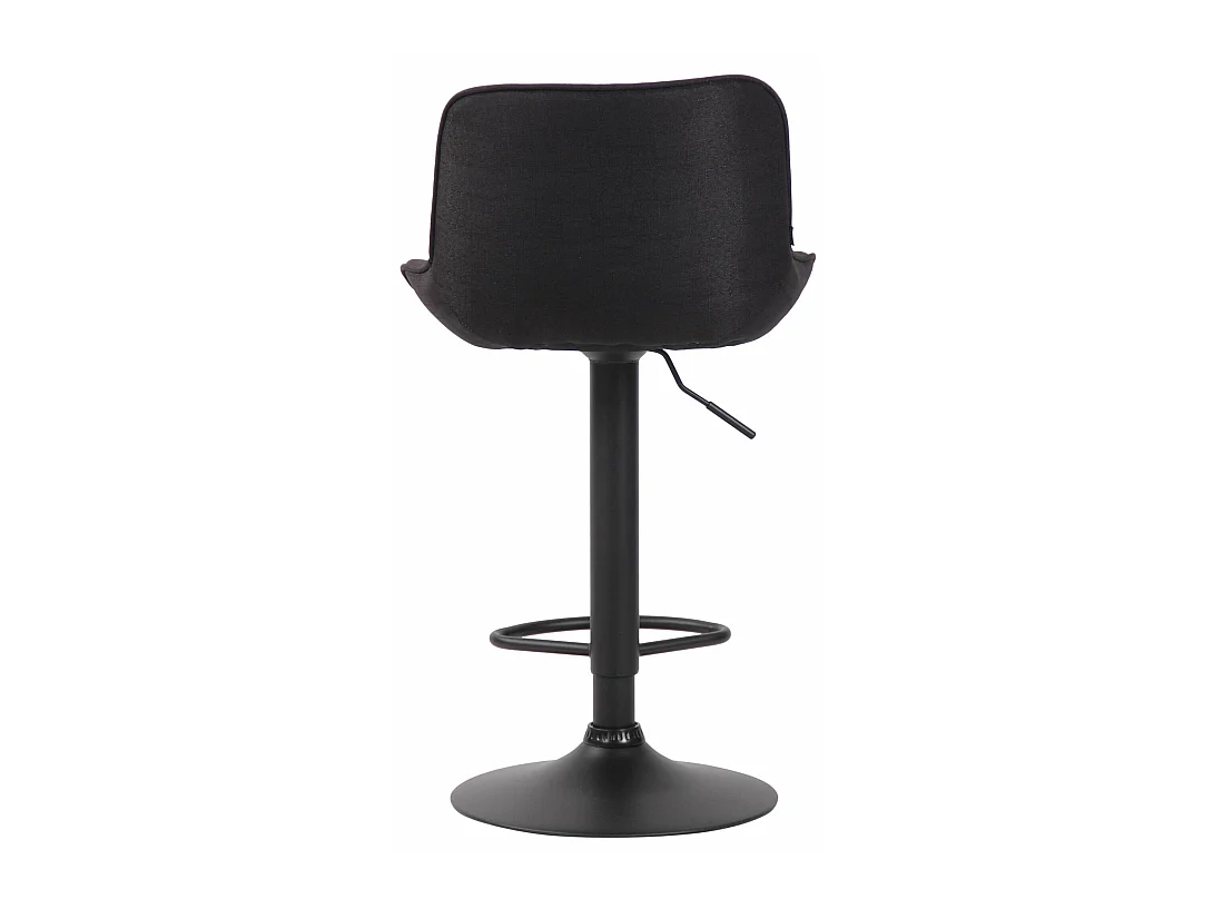 Set van 2  Barkruk - Stof & zwart - zwart - Lentini