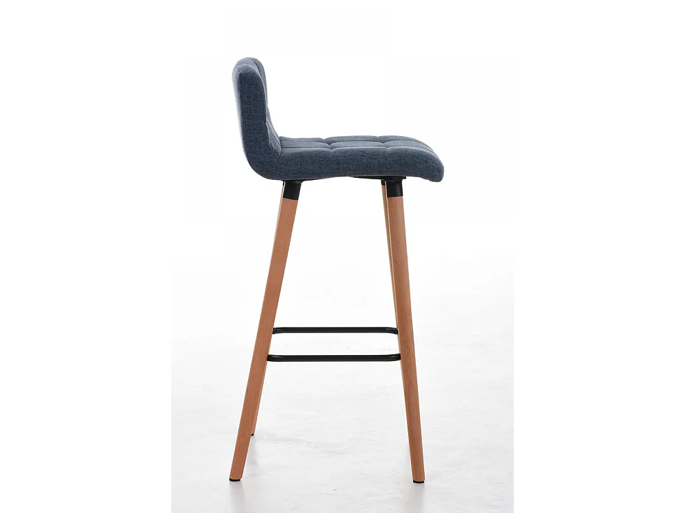 Lot de 2  Tabouret de bar - Tissu & Nature - Bleu - Lincoln