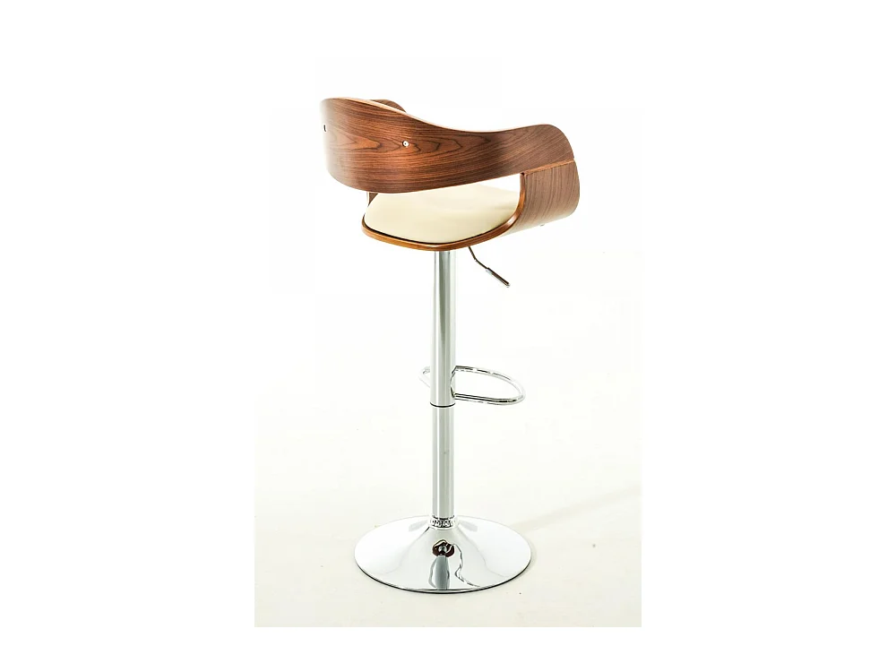 2er Set Barhocker - Kunstleder - walnuss/creme - Kingston