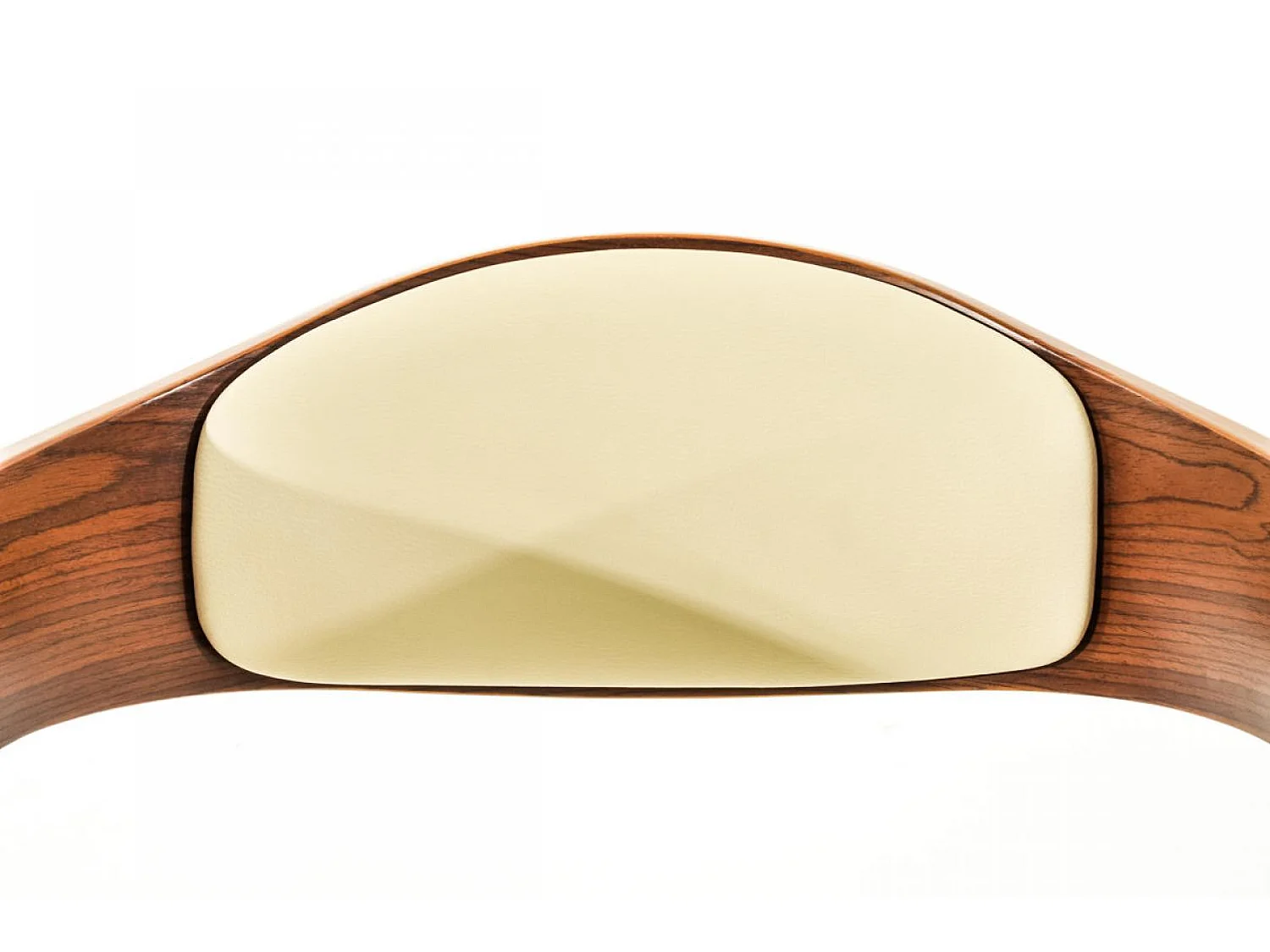 Lot de 2  Tabouret de bar - Similicuir - Noyer / Crème - Kingston