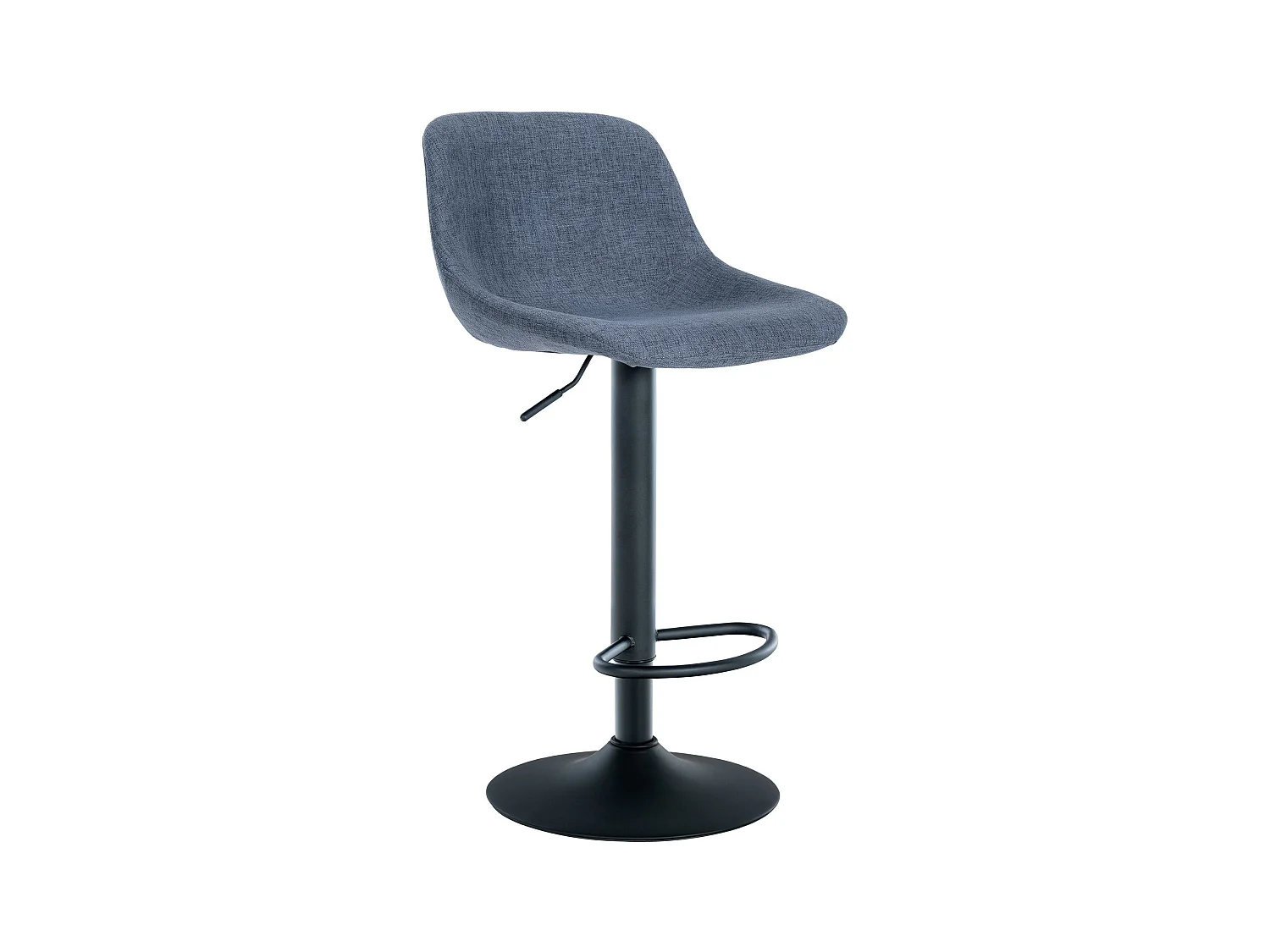 Tabouret de bar - Tissu - Bleu - Loft