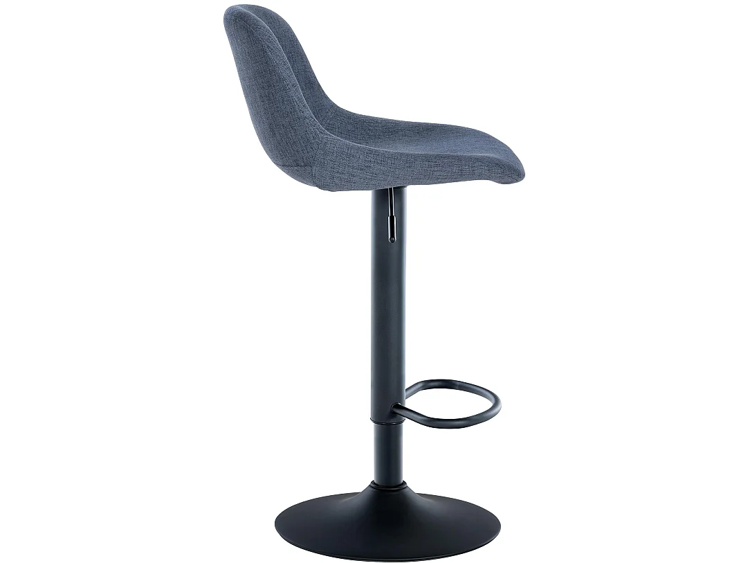 Tabouret de bar - Tissu - Bleu - Loft