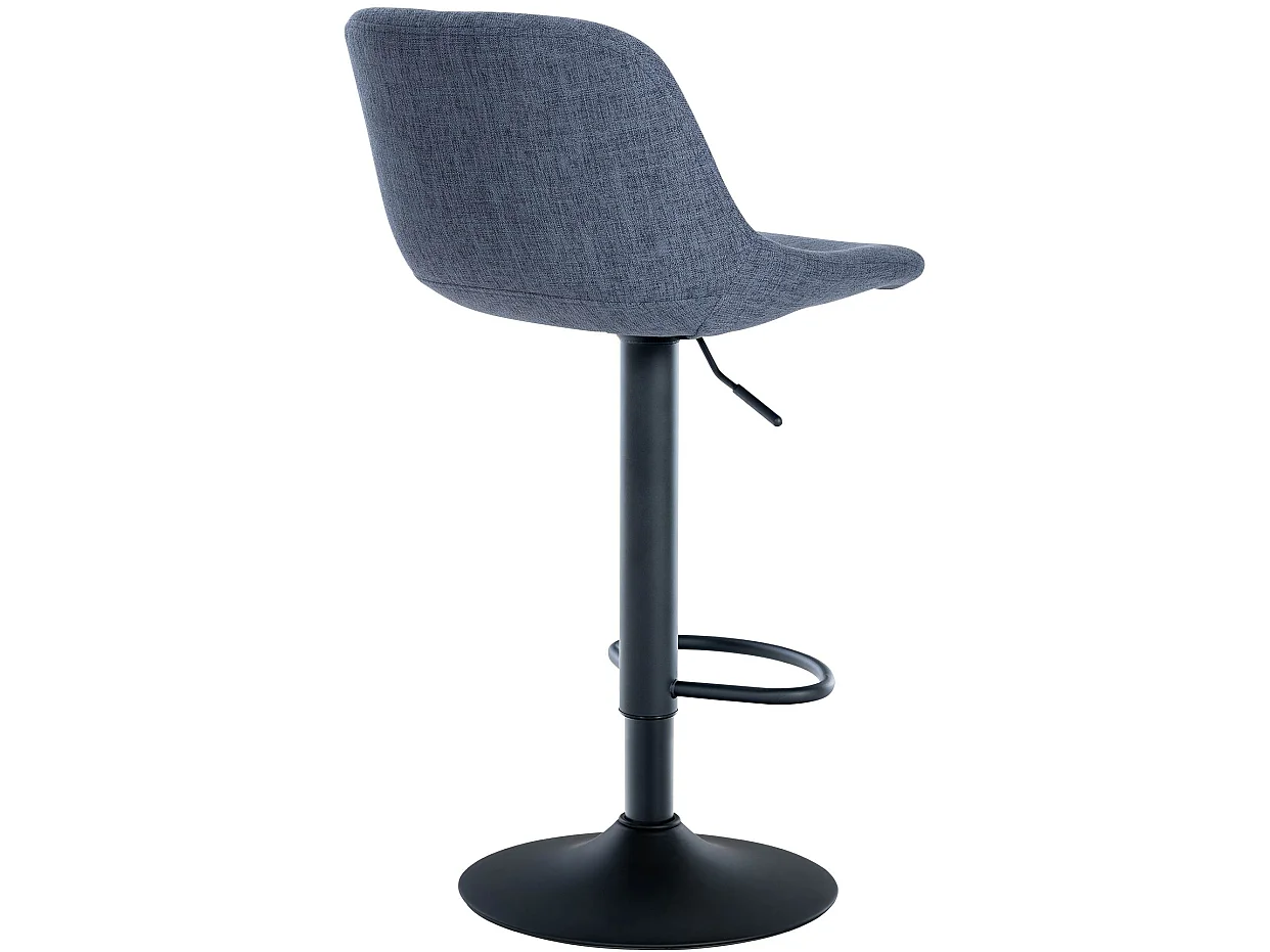 Tabouret de bar - Tissu - Bleu - Loft