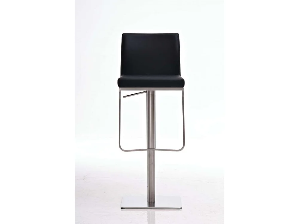Tabouret de bar - Similicuir & Acier inoxydable - Noir - Panama
