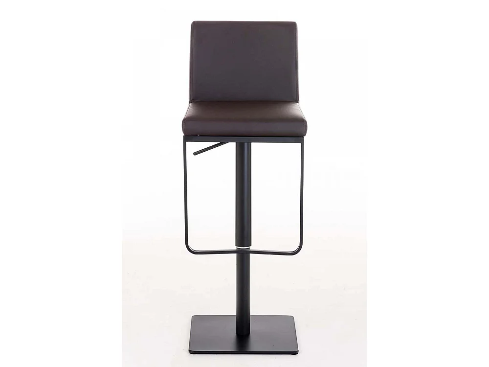 Lot de 2  Tabouret de bar - Similicuir & Noir - Marron - Panama