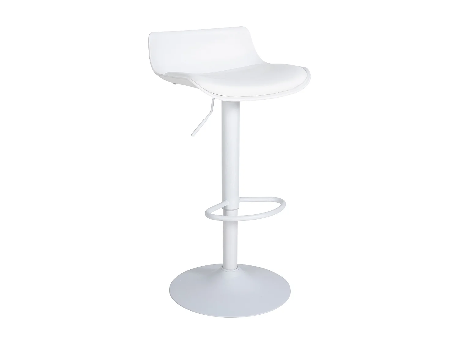 Tabouret de bar - Similicuir & Blanc - Blanc - Aveiro