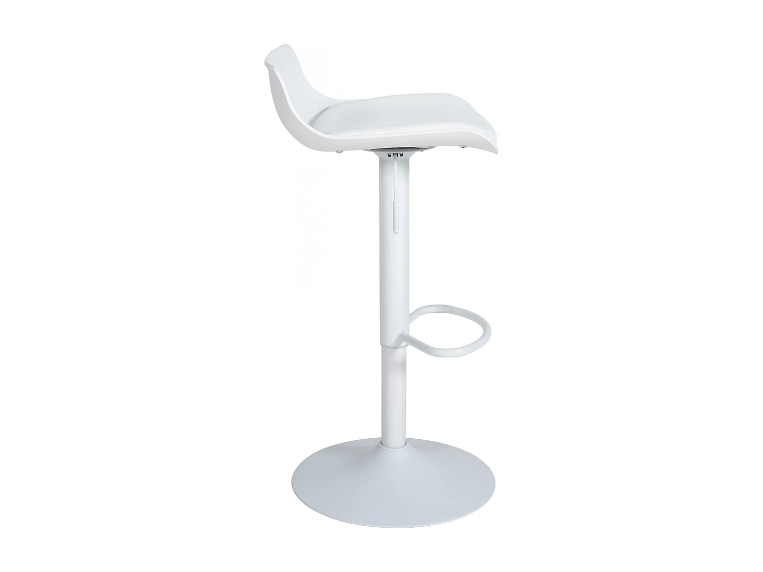 Tabouret de bar - Similicuir & Blanc - Blanc - Aveiro