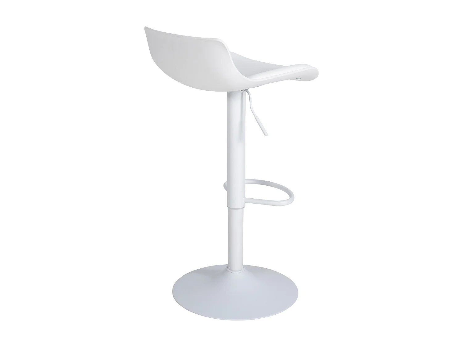 Tabouret de bar - Similicuir & Blanc - Blanc - Aveiro