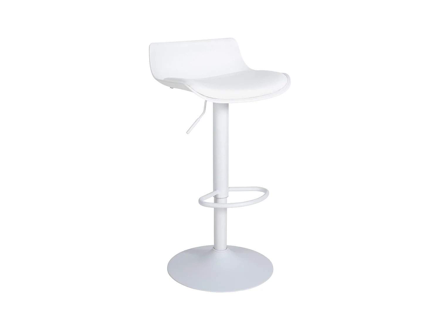 Tabouret de bar - Similicuir & Blanc - Blanc - Aveiro