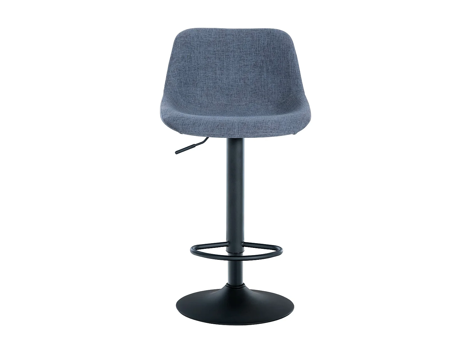 2er Set Barhocker - Stoff - blau - Loft