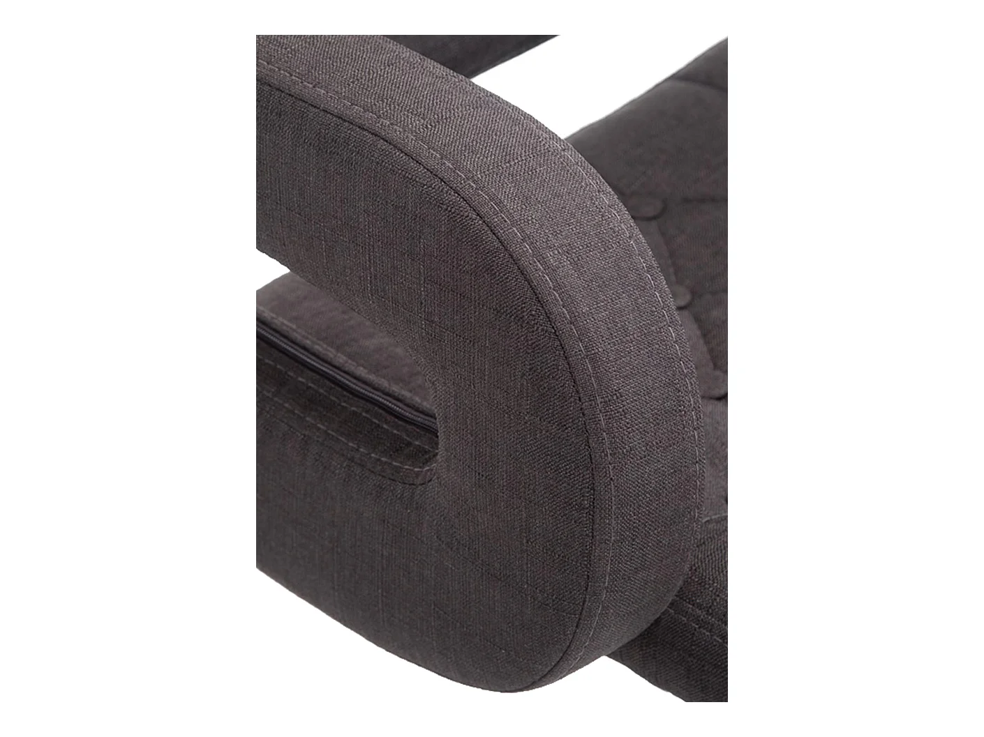 Tabouret de bar - Tissu & Métal - Gris foncé - Dublin