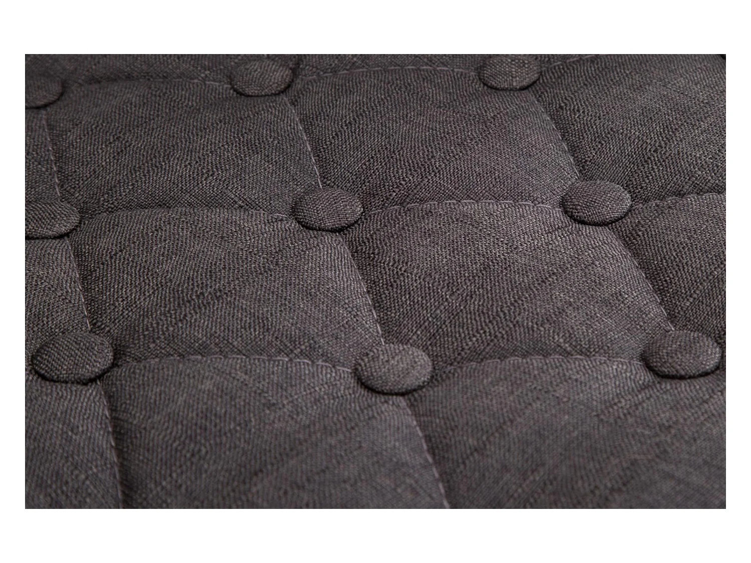 Tabouret de bar - Tissu & Métal - Gris foncé - Dublin