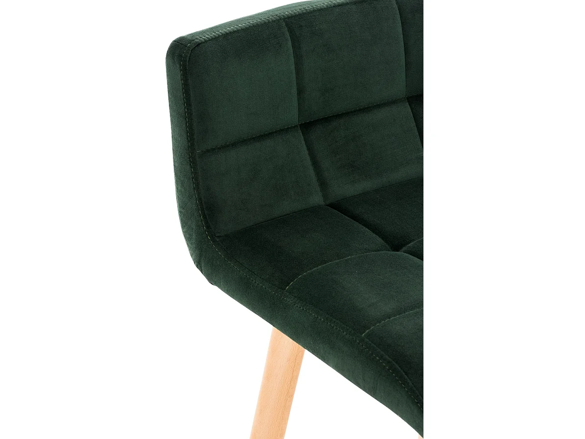 Tabouret de bar - Velours - Vert - Lincoln