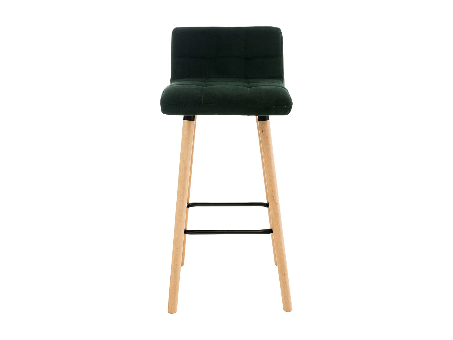 Tabouret de bar - Velours - Vert - Lincoln