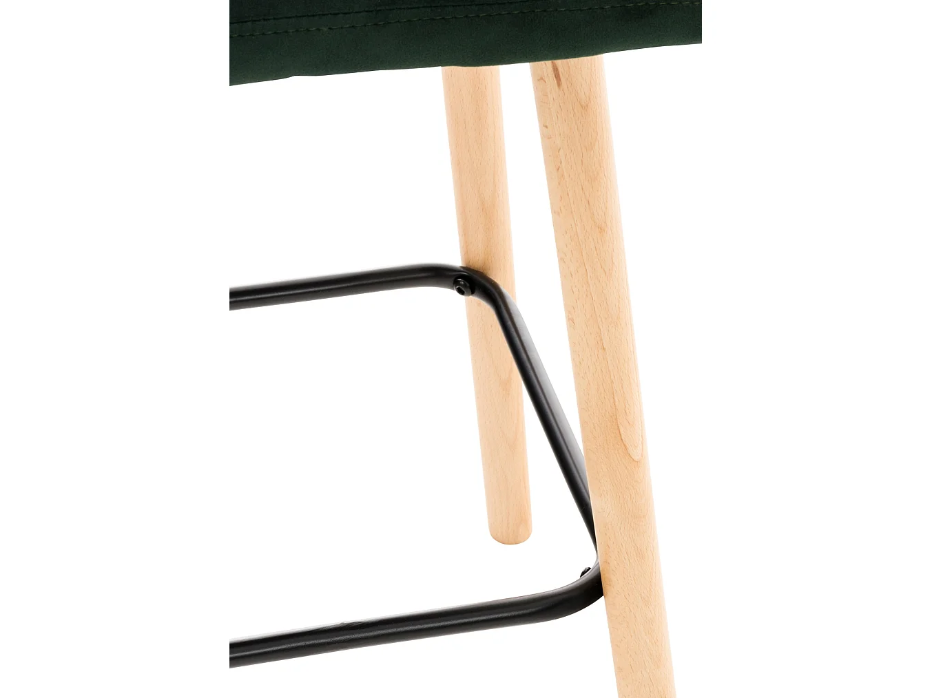 Barkruk - Fluweel - groen - Lincoln