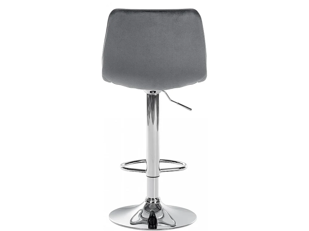 Taburete de bar - Terciopelo & Metal - Gris oscuro - Lex