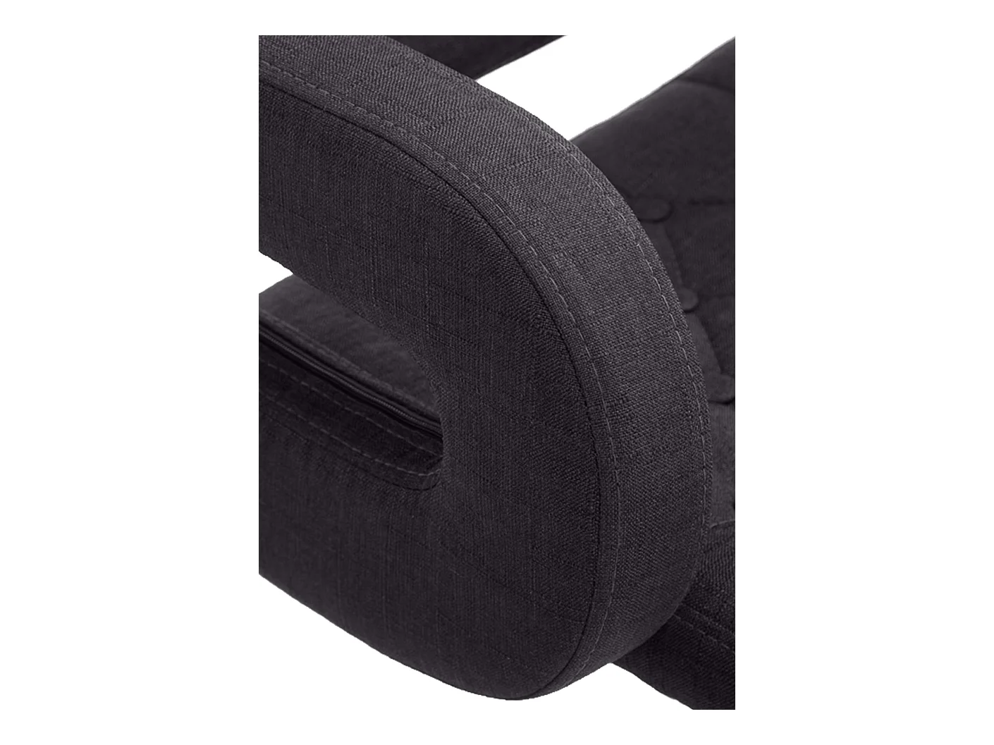 Tabouret de bar - Tissu & Métal - Noir - Dublin