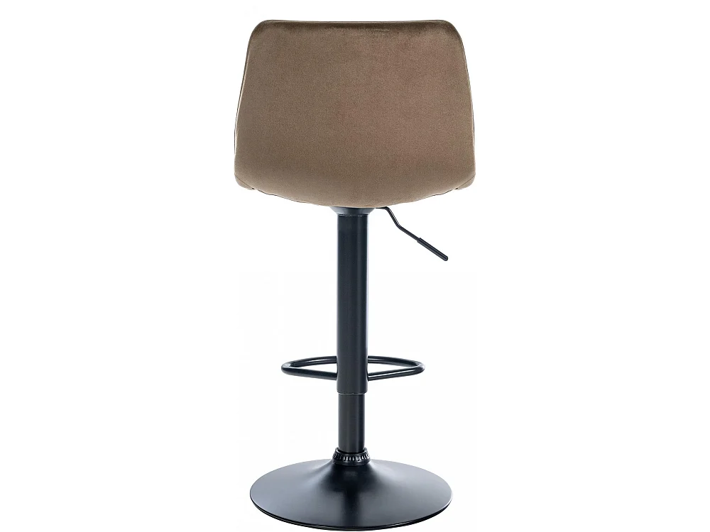 Tabouret de bar - Velours & Métal - Marron - Lex