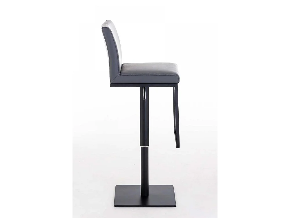 Lot de 2  Tabouret de bar - Similicuir & Noir - Gris - Panama