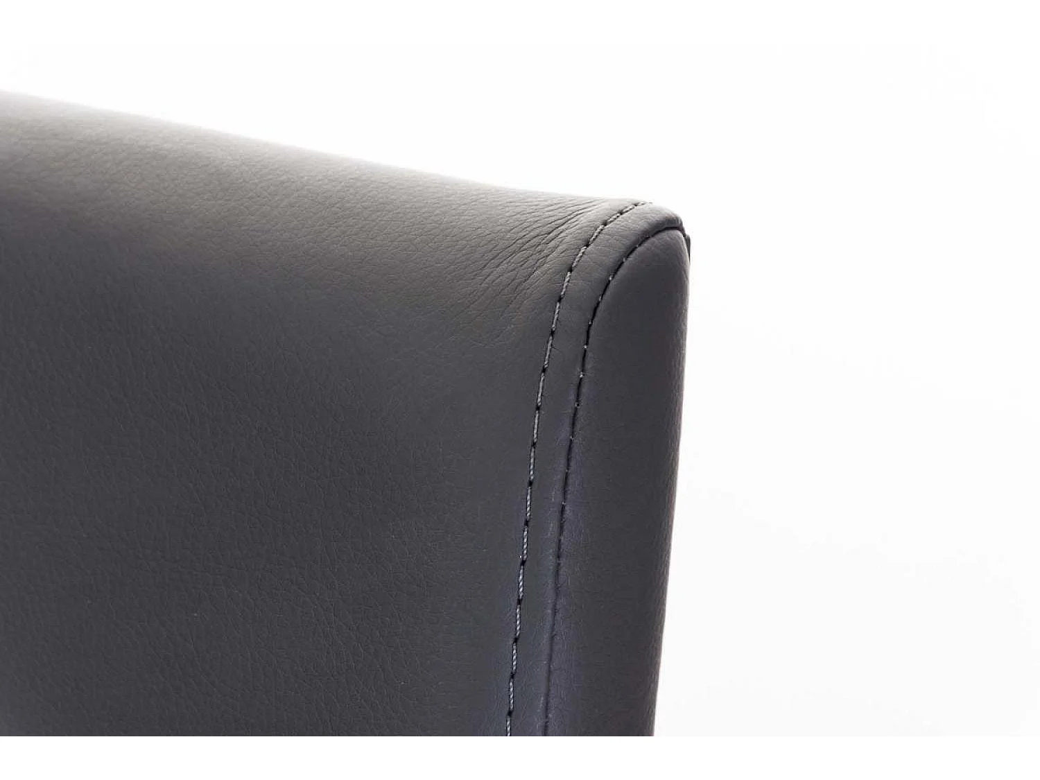 Lot de 2  Tabouret de bar - Similicuir & Noir - Gris - Panama