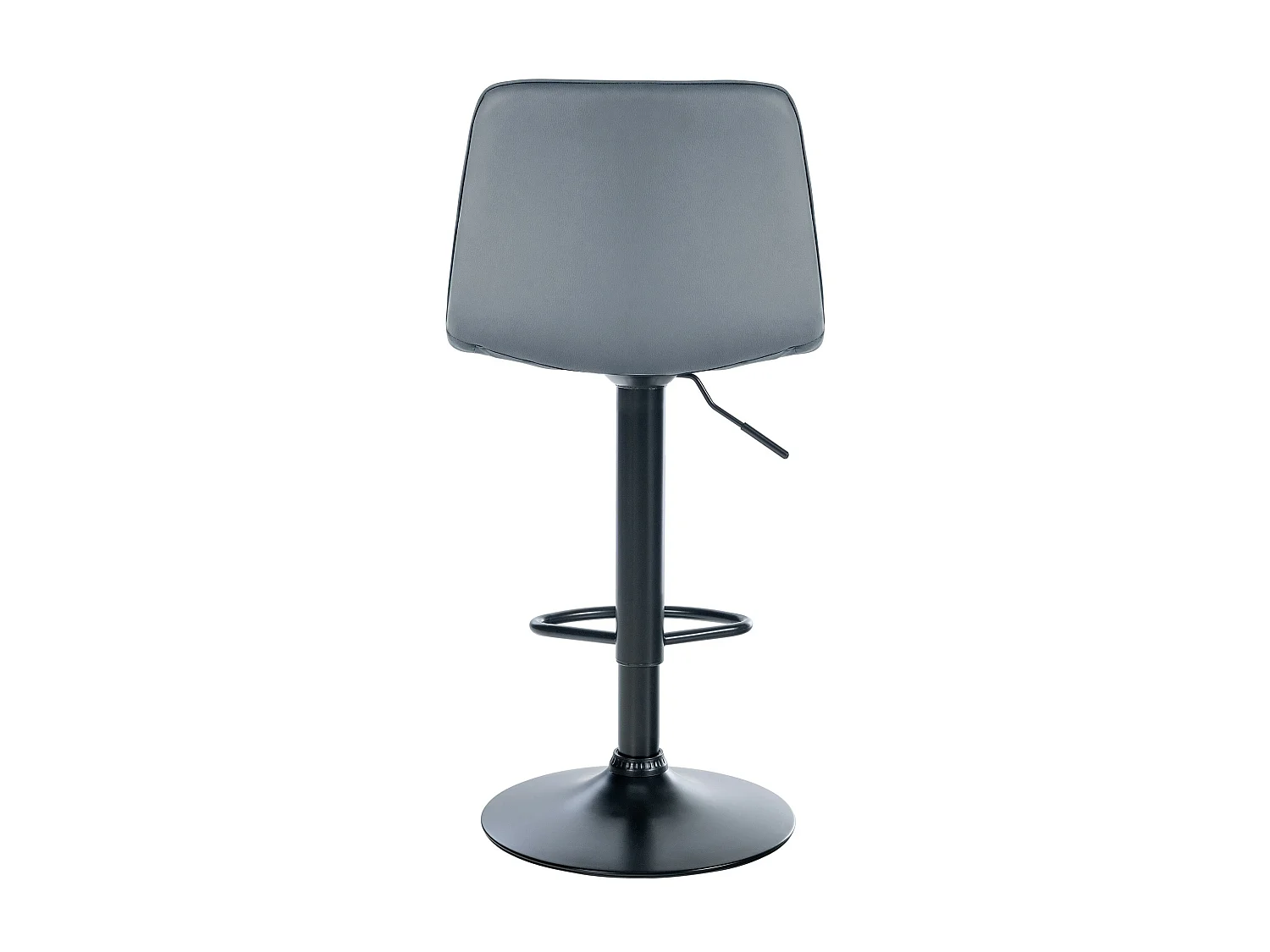 Barhocker - Kunstleder (PVC) & Metall - grau - Lex