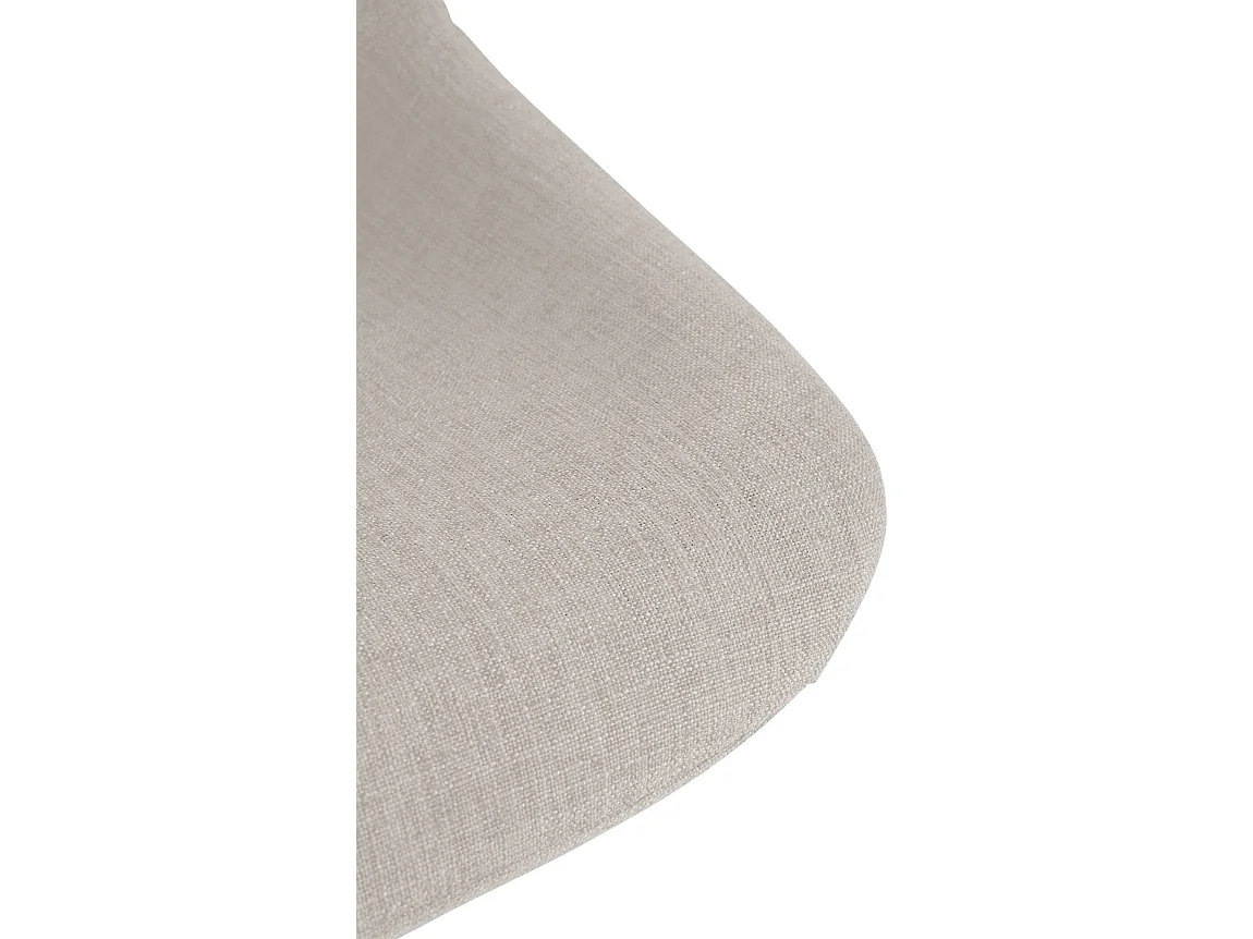 Lot de 2  Tabouret de bar - Tissu - Crème - Loft