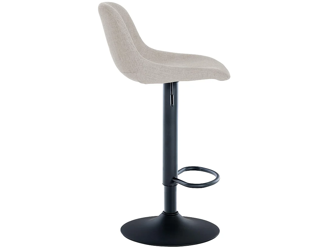 Lot de 2  Tabouret de bar - Tissu - Crème - Loft