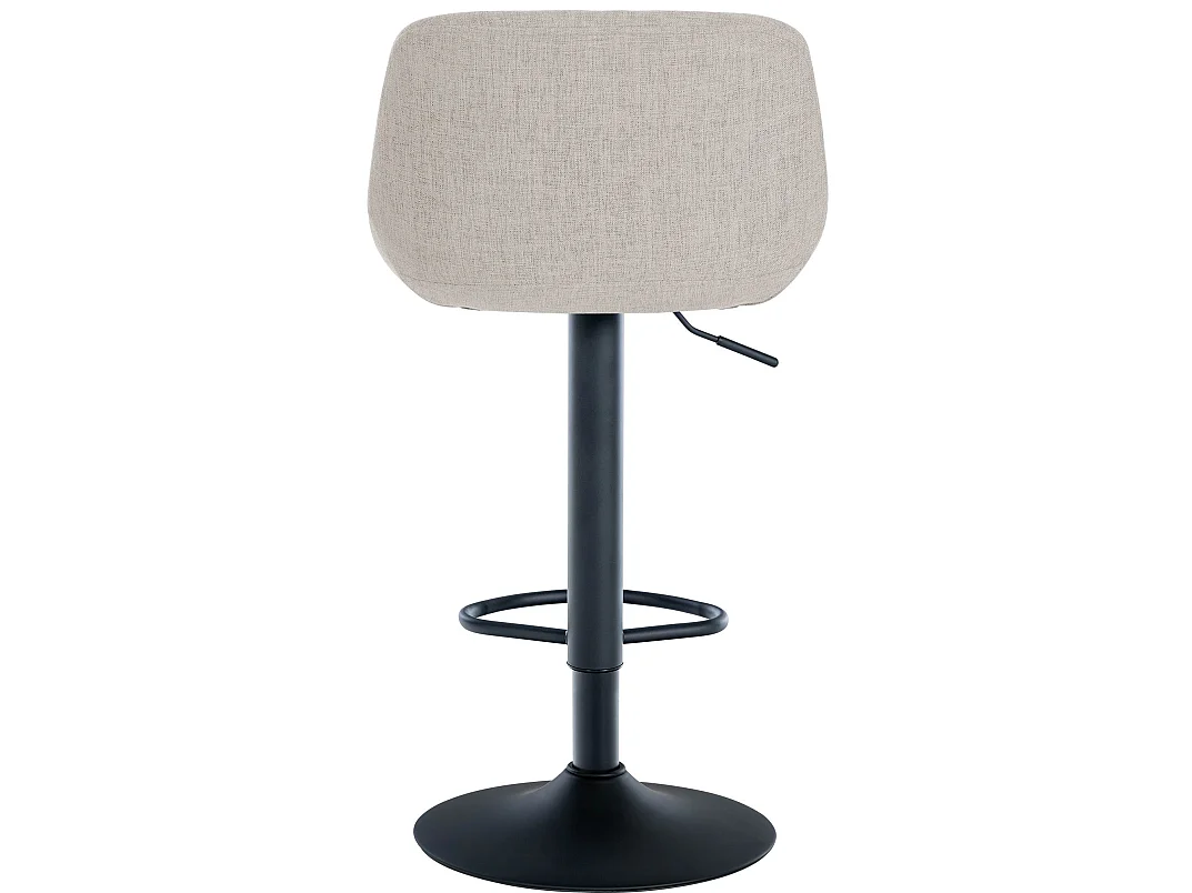 Lot de 2  Tabouret de bar - Tissu - Crème - Loft