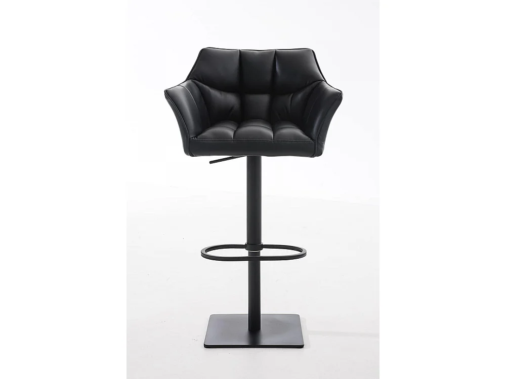 Tabouret de bar - Similicuir & Noir - Noir - Damaso