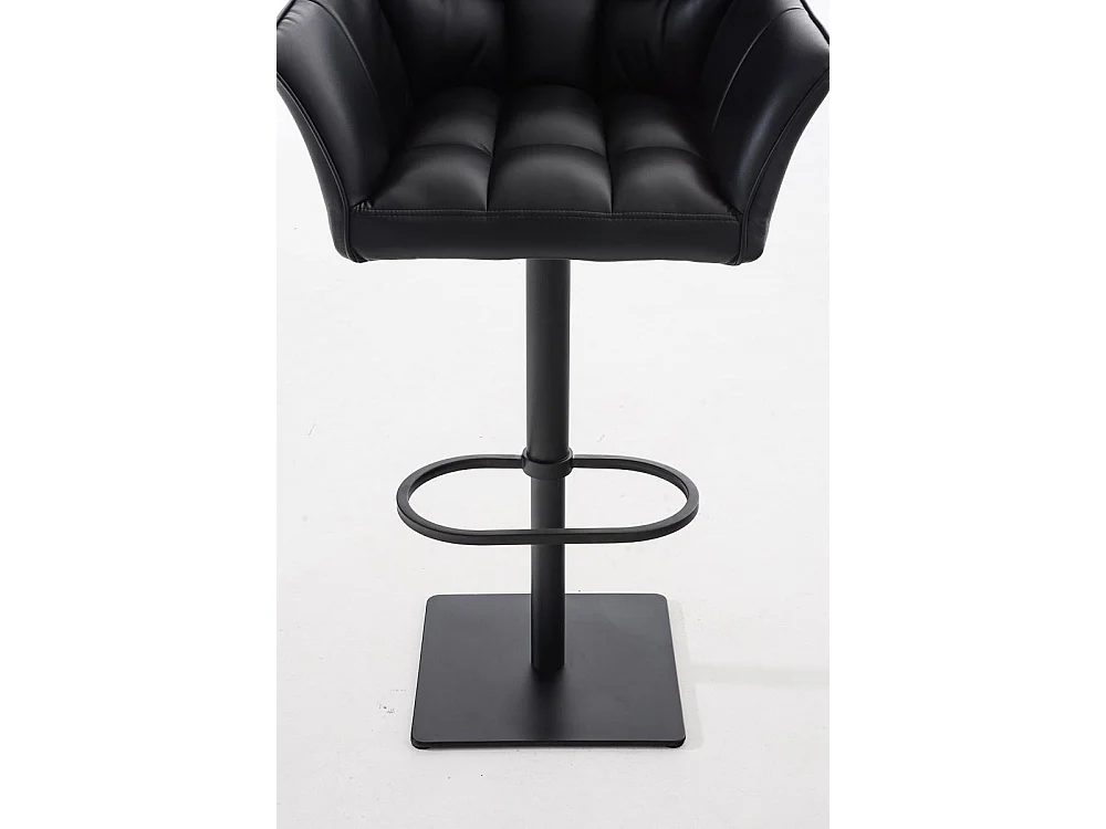 Tabouret de bar - Similicuir & Noir - Noir - Damaso