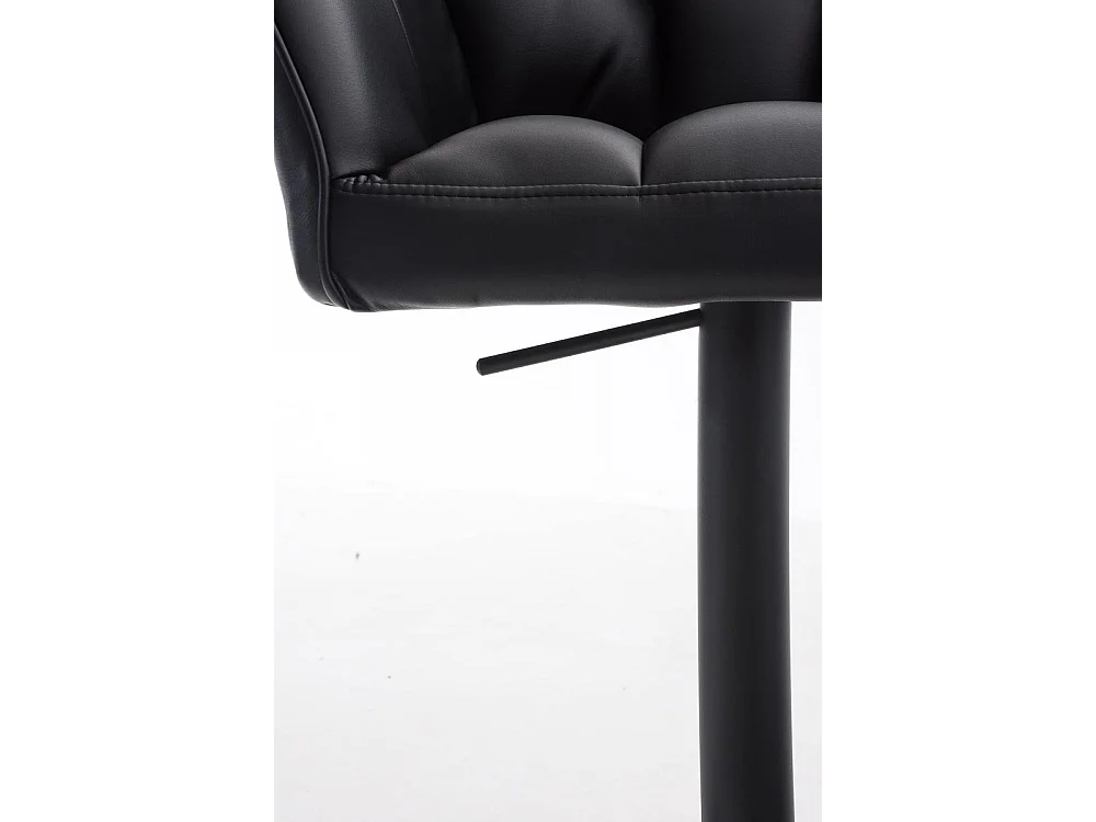 Tabouret de bar - Similicuir & Noir - Noir - Damaso