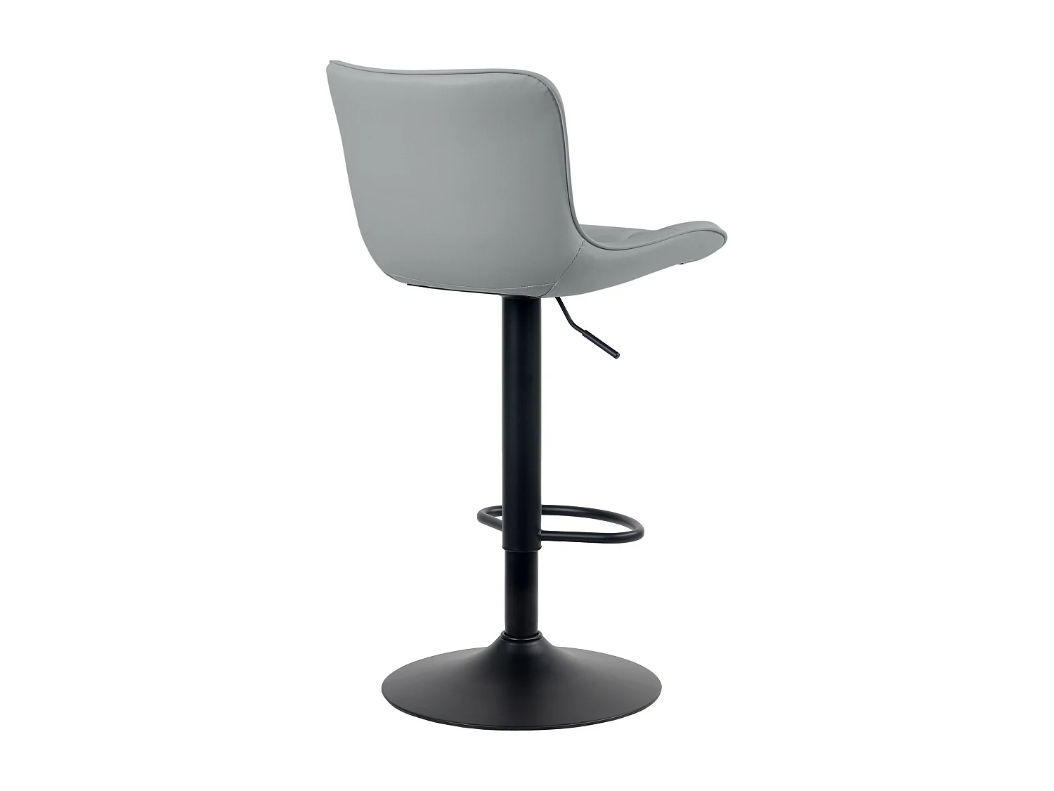 2er Set Barhocker - Kunstleder - grau - Linus