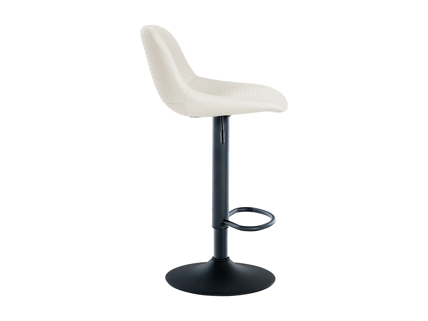 Set di 2  Sgabello da bar - Finta pelle - crema - Loft