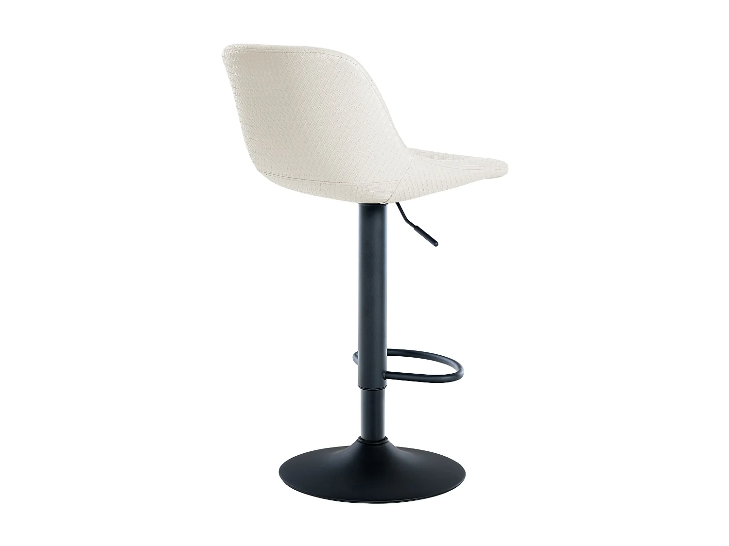 Set di 2  Sgabello da bar - Finta pelle - crema - Loft