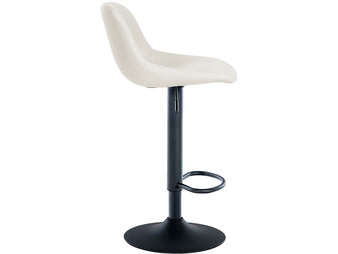 Lot de 2  Tabouret de bar - Similicuir - Crème - Loft