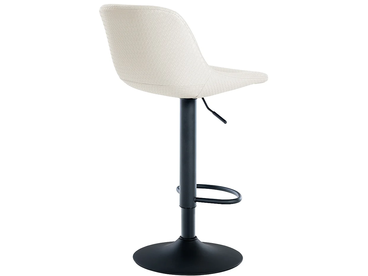 Lot de 2  Tabouret de bar - Similicuir - Crème - Loft