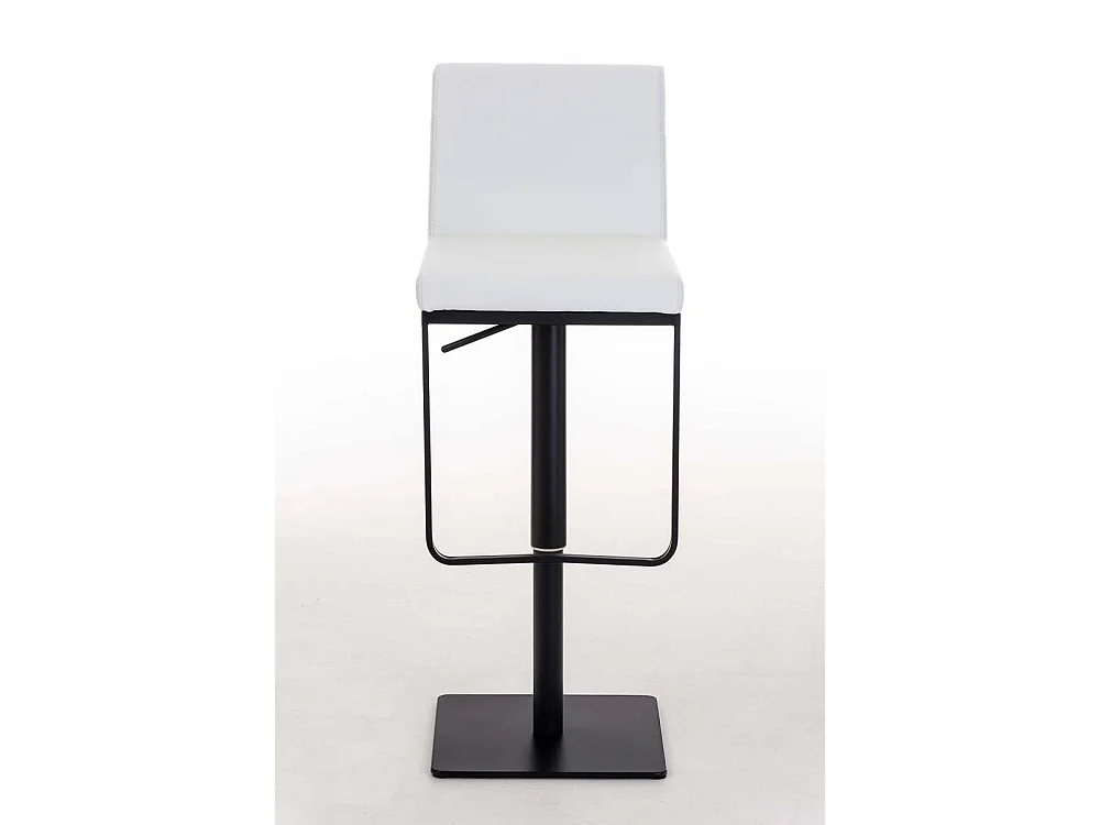 Lot de 2  Tabouret de bar - Similicuir & Noir - Blanc - Panama