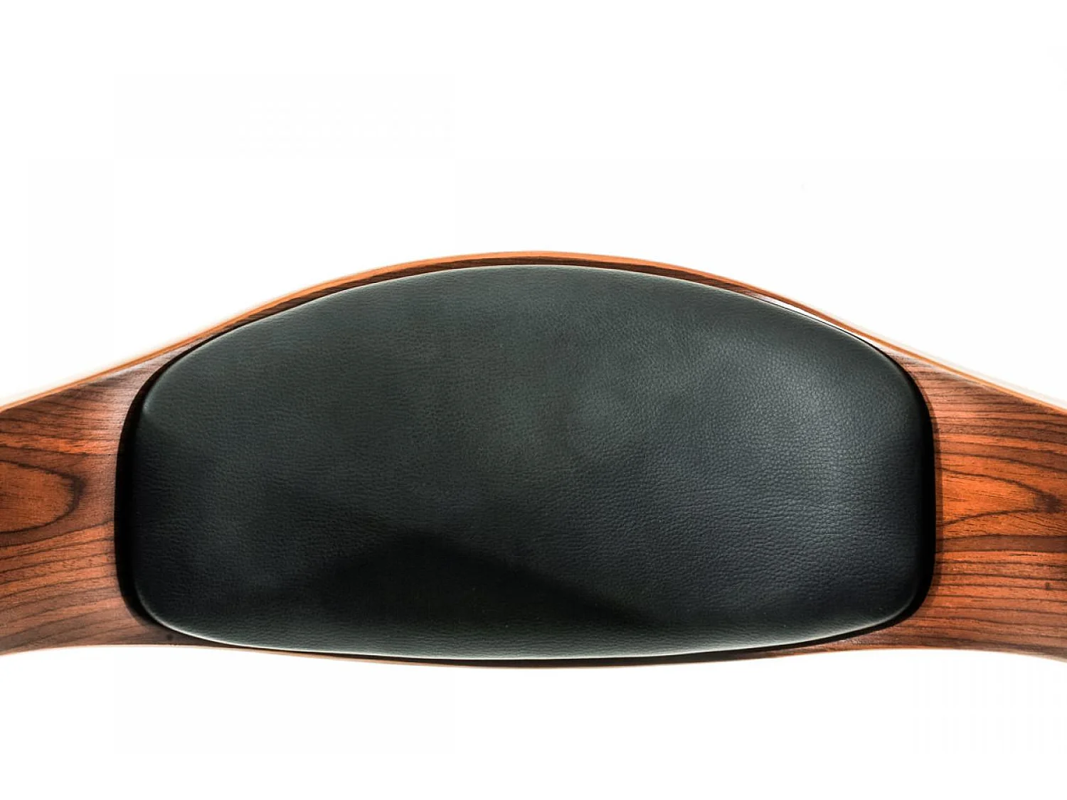 Lot de 2  Tabouret de bar - Similicuir & Noir - Noyer / Noir - Kingston
