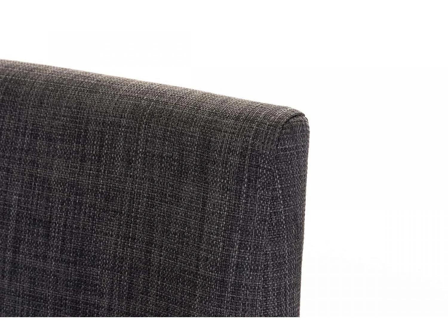 Tabouret de bar - Tissu & Noir - Gris foncé - Panama