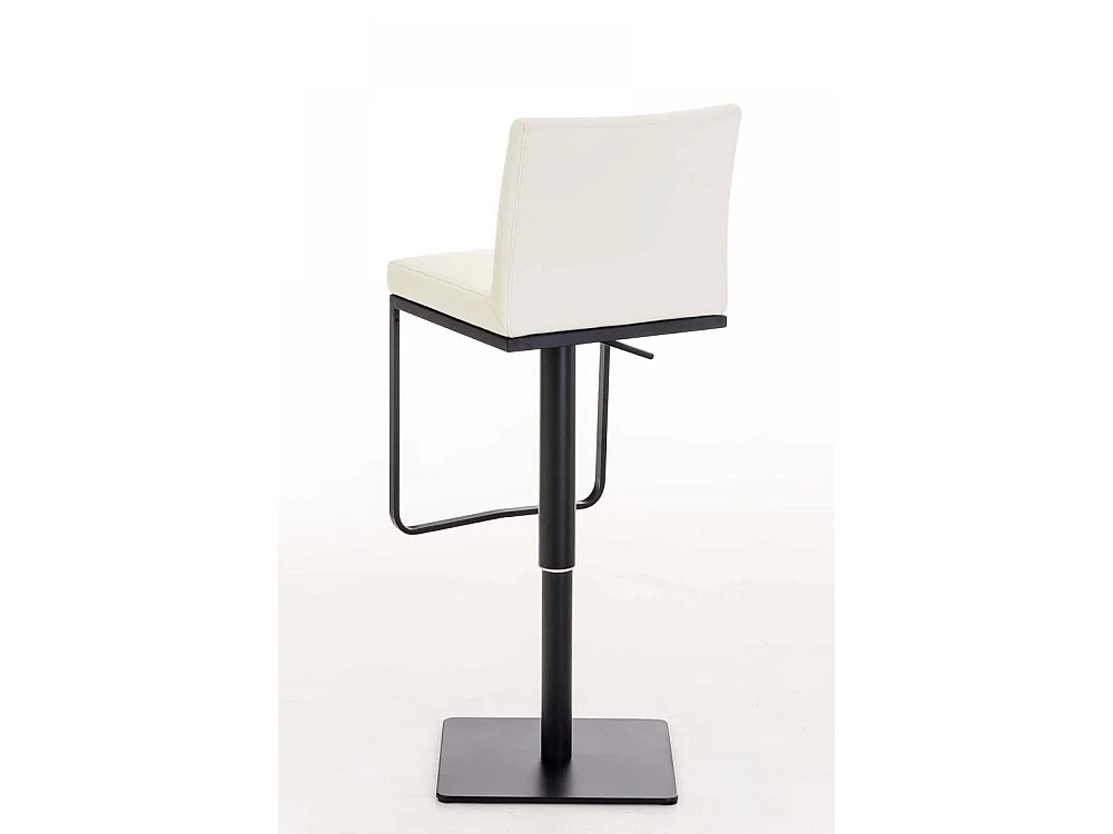 Lot de 2  Tabouret de bar - Similicuir & Noir - Crème - Panama