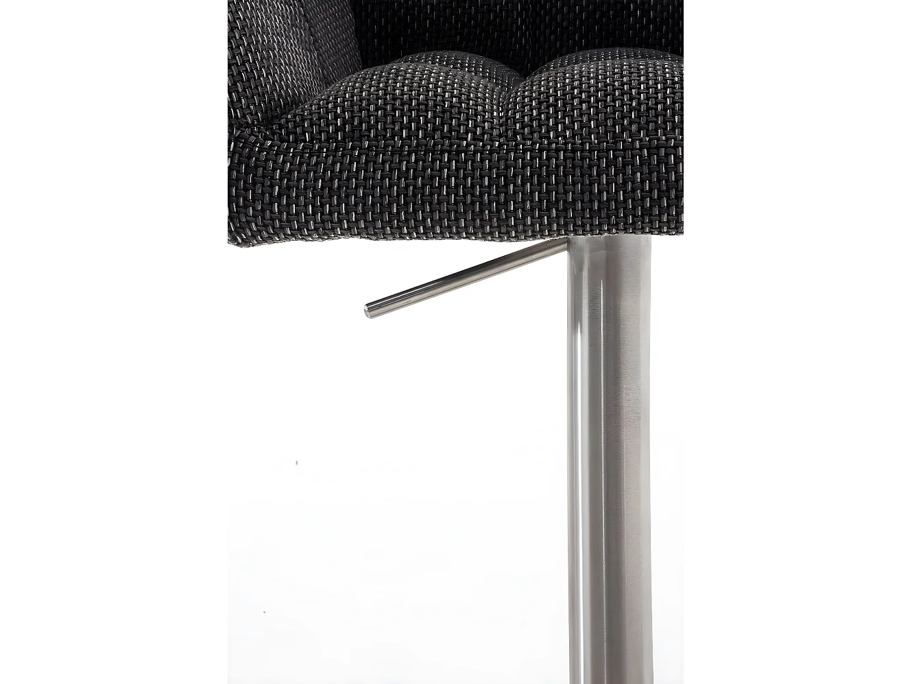 2er Set Barhocker - Stoff & edelstahl - titangrau - Damaso