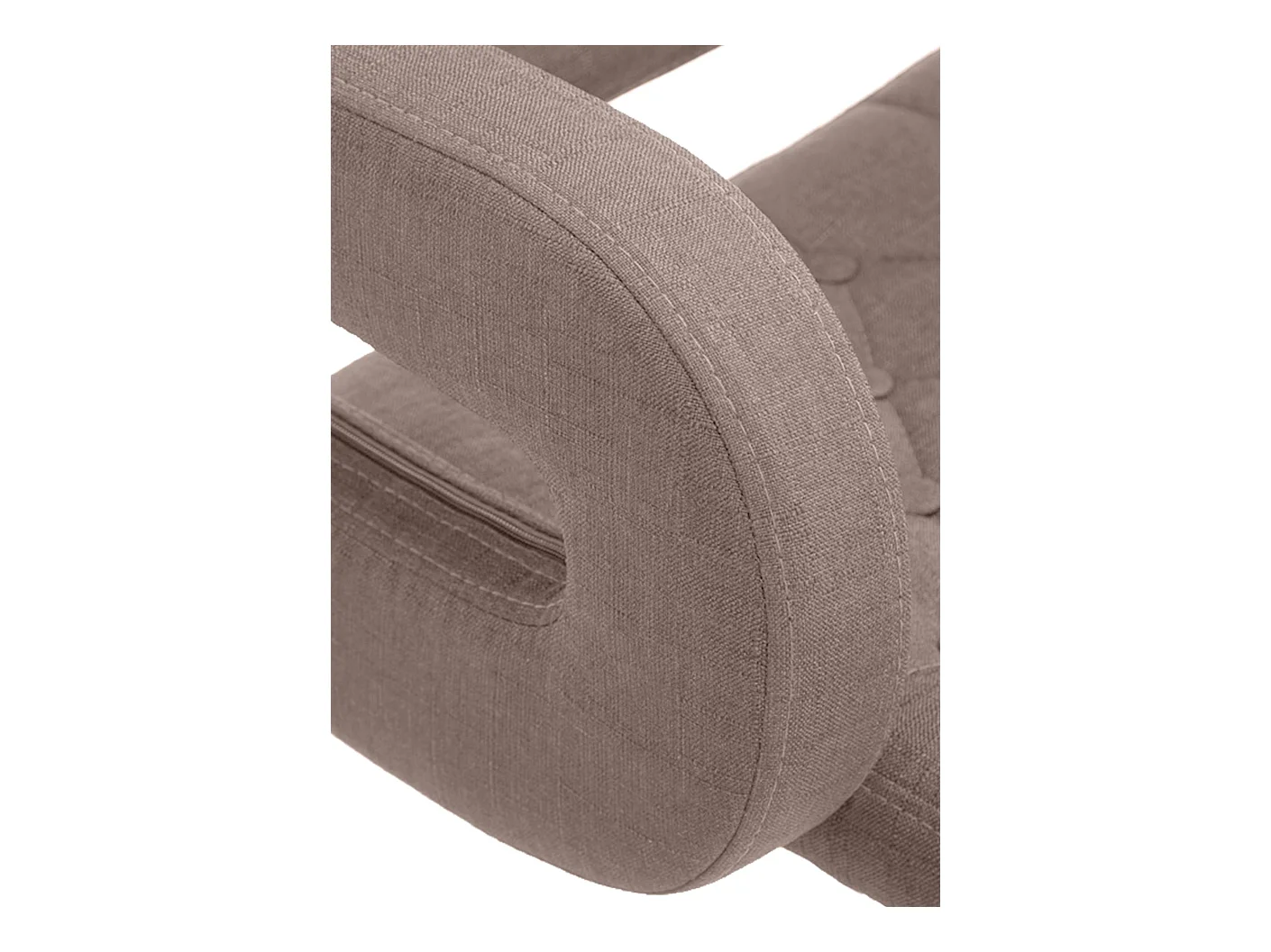 Tabouret de bar - Tissu & Métal - Taupe - Dublin