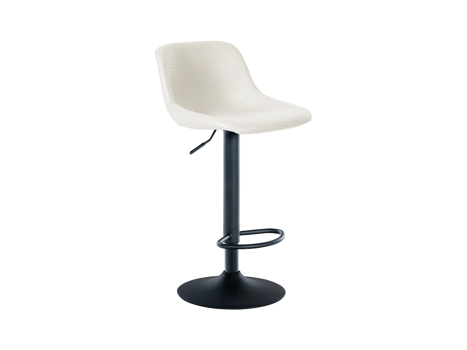 Tabouret de bar - Similicuir - Crème - Loft