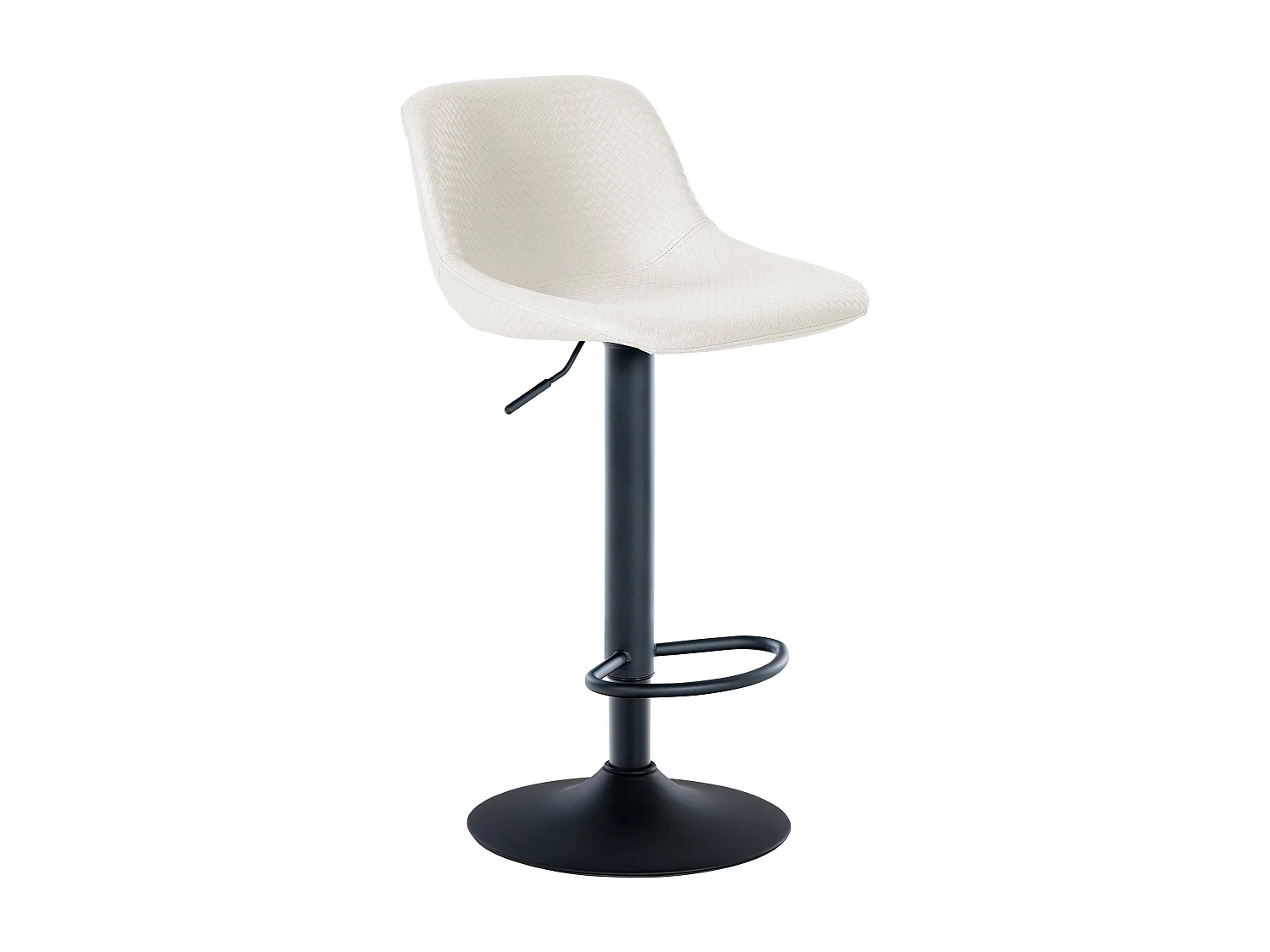 Tabouret de bar - Similicuir - Crème - Loft