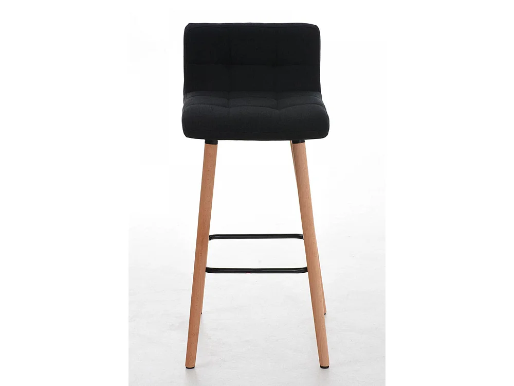 Lot de 2  Tabouret de bar - Tissu & Nature - Noir - Lincoln