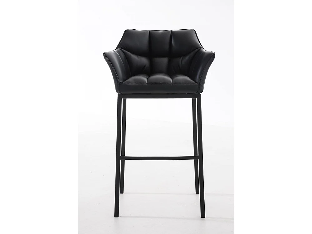 Tabouret de bar - Similicuir & Noir - Noir - Damaso
