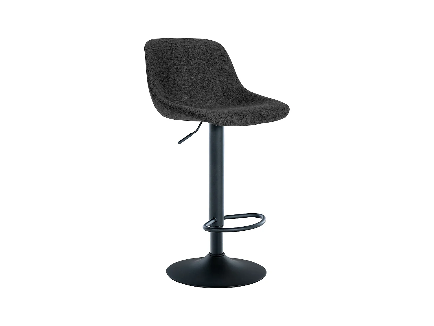Tabouret de bar - Tissu - Noir - Loft