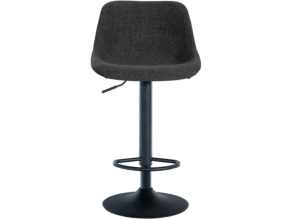 Tabouret de bar - Tissu - Noir - Loft
