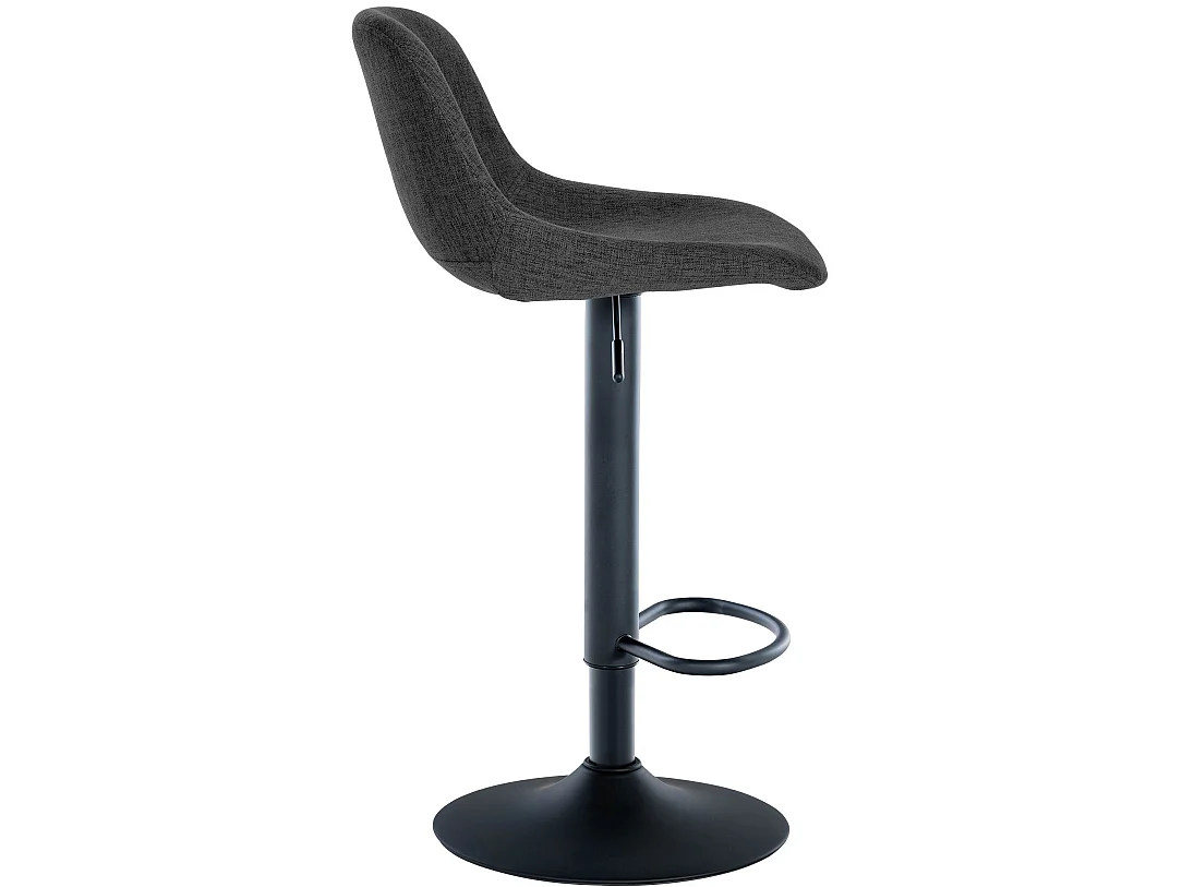 Tabouret de bar - Tissu - Noir - Loft